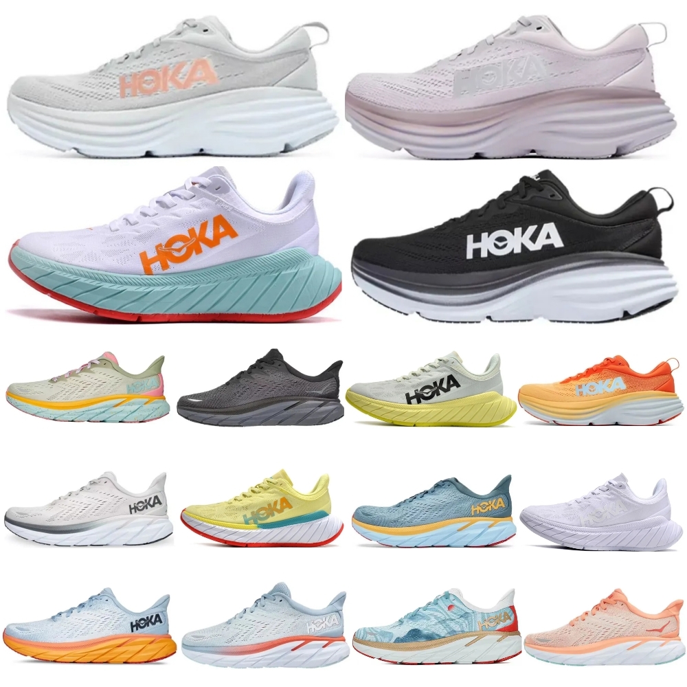 

Hoka Designer Running Shoe Bondi 8 Clifton 8 Carbon x2 Carbon x3 Men Women Sneakers Outdoor Jogging Walking Sports Trainers, 15 bondi7 40-45