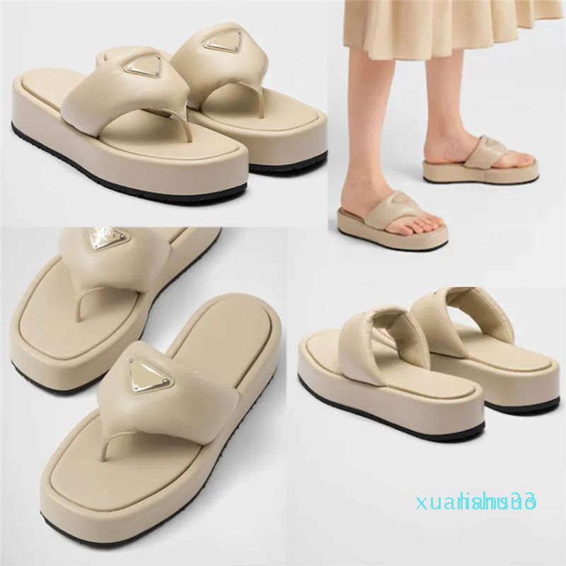 

Sandals Soft Leather Wedgen Sandals Metal Travel Pool Platform Slipper, Black