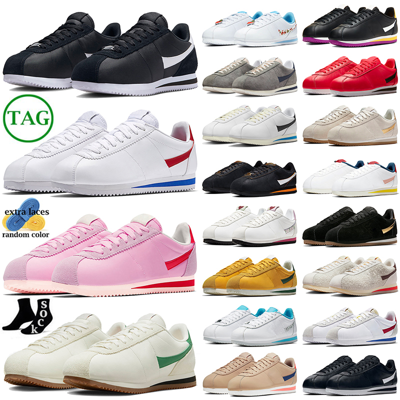 

Cortezs Casual Shoes for men women designer sneakers White Black Metallic Gold Cherry Georgetown Rose Pink Oregon Red Orbit mens womens outdoor sports trainers
