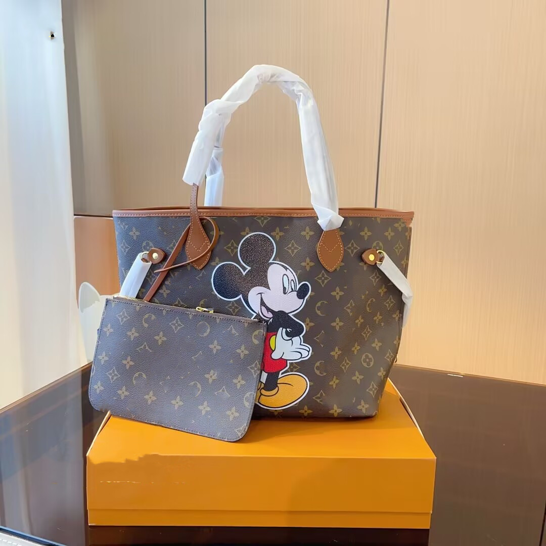 

5A FASHION WOMAN WOMEN luxurys cartoon designers bags Handbags messenger crossbody L shoulder bag Totes wallet lady clutch, Dust bag