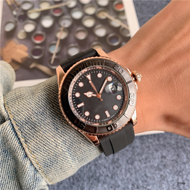 

Men's Watch High Quality Yacht Designer Watch Movement Men's Diamond Watch aaa u1 Ceramic Outer Rubber Band Sapphire Fashion Watch Original Box, Brown
