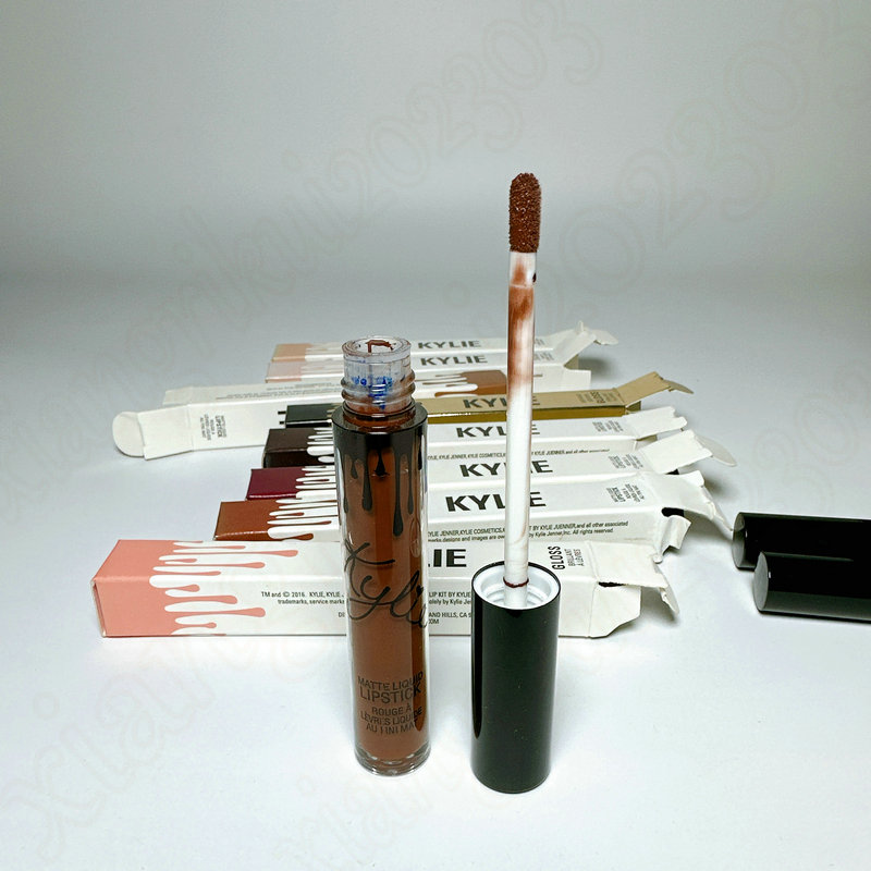 

Kylie Jenner TRUE BROWN K Makeup Lip gloss Nude Glitter Lip gloss Liquid Lipstick Matte Waterproof LipGloss 8 Colors Lipstick