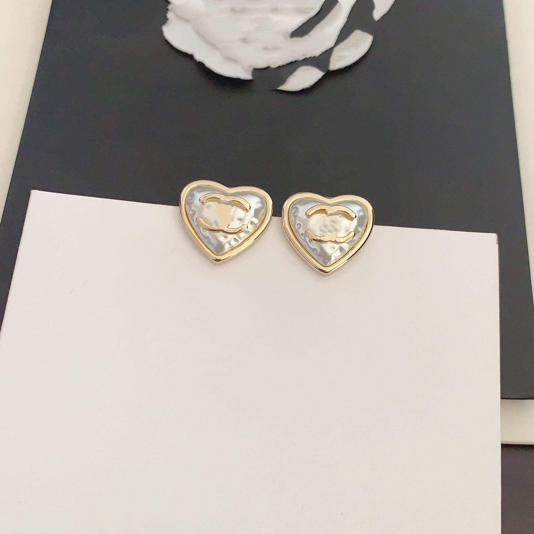 

Designers Brand Earrings Designer Letter ccity Ear Stud Women channel Crystal Pearl Geometric Earring for Wedding Party Accessories mxe1d