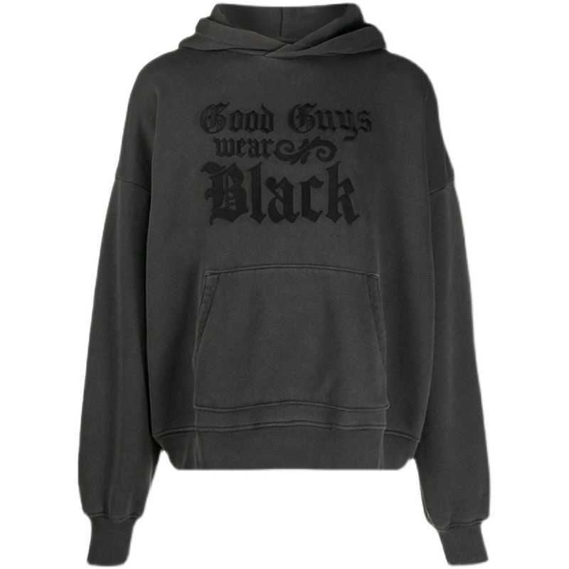 

Designer Clothing Luxury Casual Hoodies Fashion Sweatshirts Amiiri Autumn Winter Airport 21fw Old Letter Men' Women' Couple Loose Hooded Sweater, Shipping fee