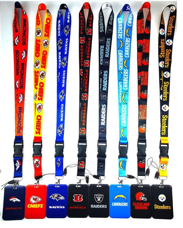 designer rugby team Men Sport Mobile Phone Straps Keychains Lanyard Rope for Keys ID Card Employee Card Badge Holder ID Card Buckle Lanyard-image-923565945