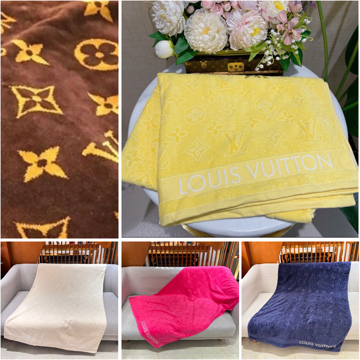 Serviettes de plage Dupe Super Soft Designer Serviette Ensemble Lettre Motif Jacquard Serviettes de bain Séchage rapide pour Gym Sports Beach Cad