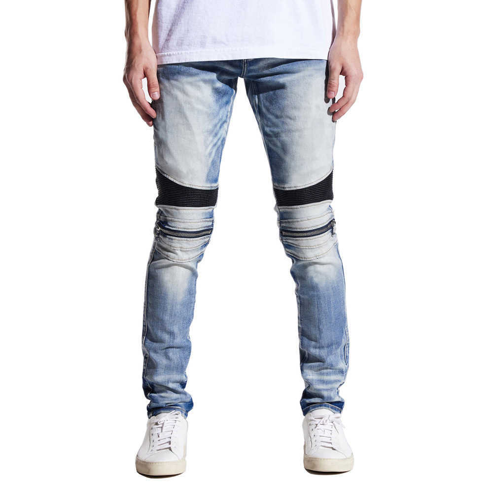 

Designer Clothing Luxury Casual Fashion Denim Pants 2022 Fashion Pleated Amiiri Style Mens Jeans Fashion Mens Jeans Distressed Ripped Skinny Motocycle Rock Straig, Black