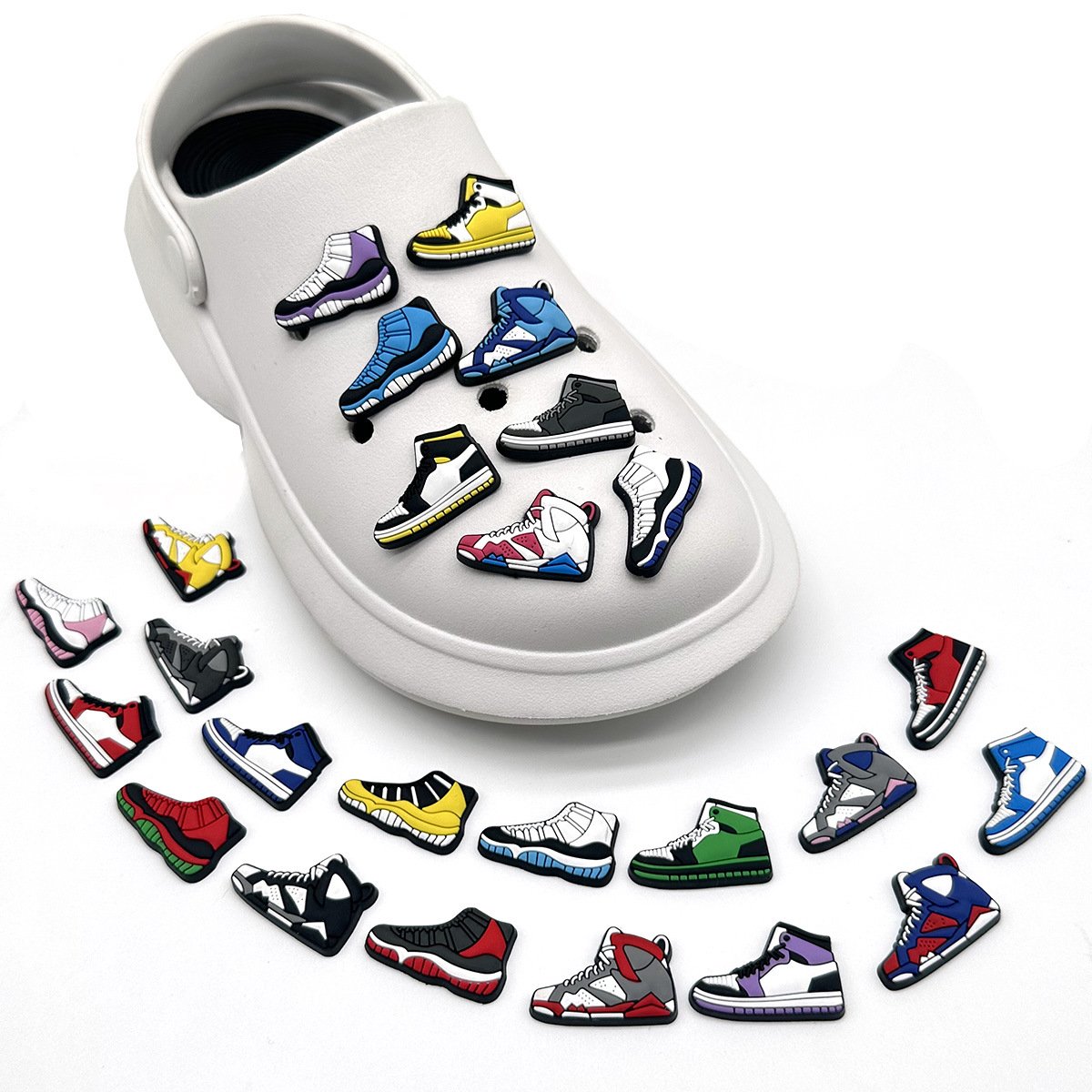 

Mini Sneaker Shoe Charm Decoration Accessories Sport Basketball Jibbitz for Croc Charms