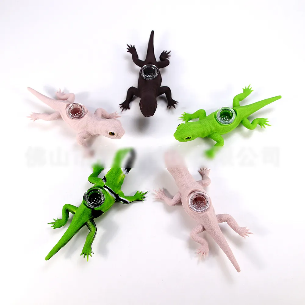 

Glass Smoking Pipes for smoke shop disposable shisha vape pen silicone lizard designer pipe