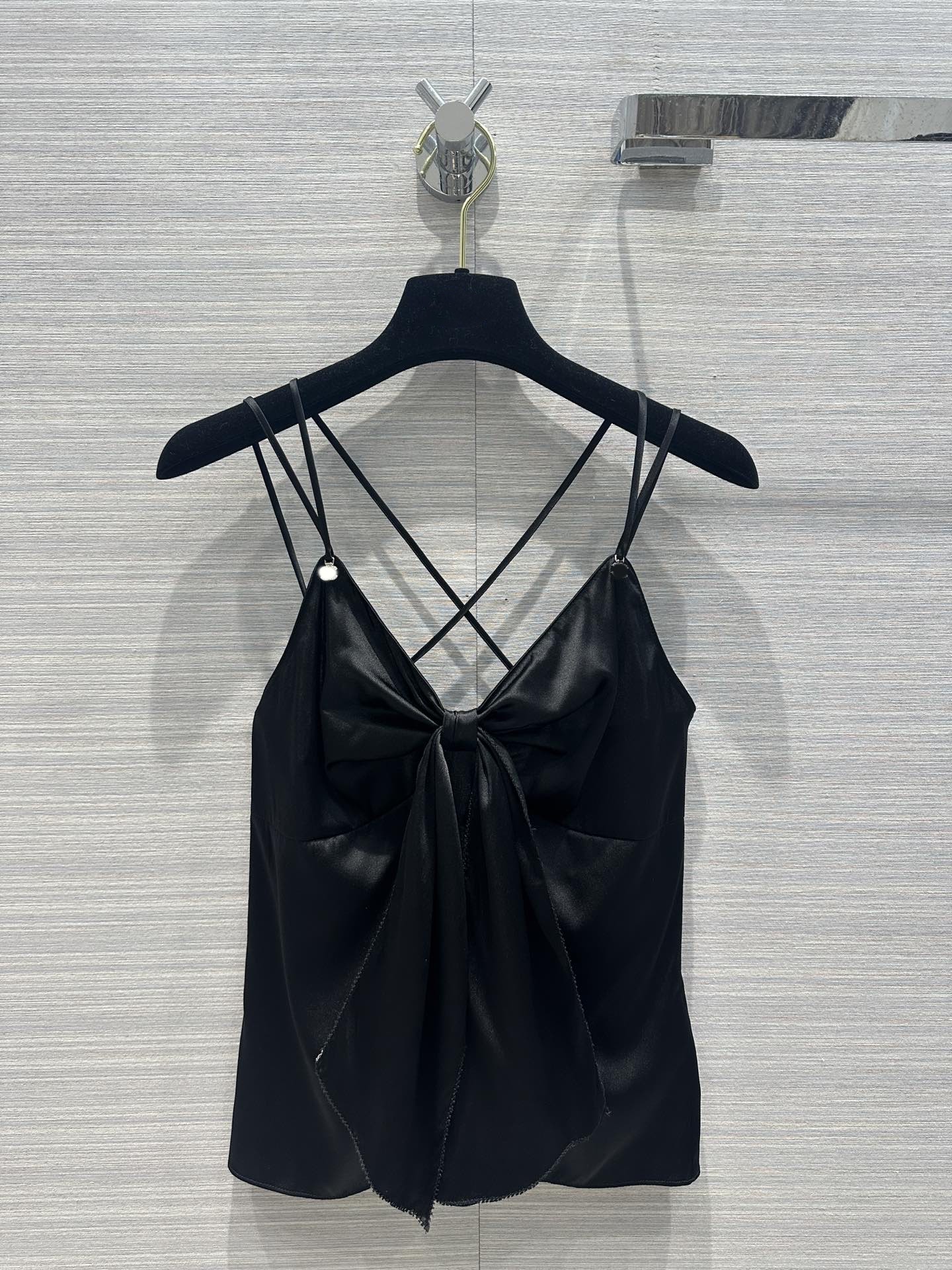 

Women' Tanks & Camis 2023 New Summer Autumn Panelled Women' T-Shirt High End Jacquard Pullover Designer Tops 0425-6, Black