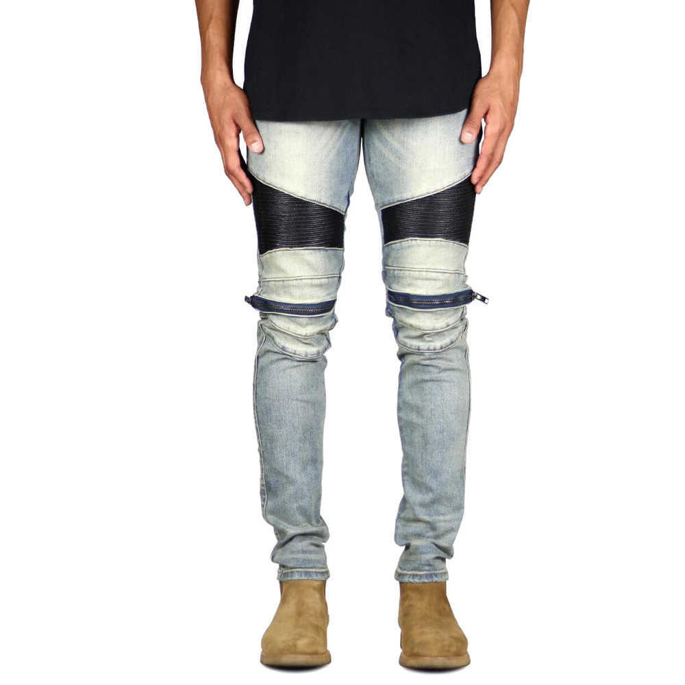 

Designer Clothing Luxury Casual Fashion Denim Pants 2021 Trendy Slim Fit Pleated Mens Jeans Personalized Amiiri Style Motorcycle Mens Jeans Distressed Ripped Skin, Black