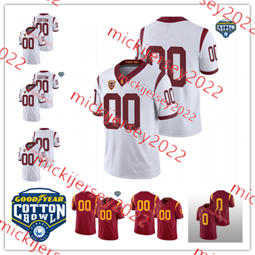 

Zachariah Branch Malachi Nelson USC Trojans Football Jersey Duce Robinson Custom Stitched Mens Youth 24 Makai Lemon 11 Braylan Shelby USC Jerseys, Cardinal name/cotton patch