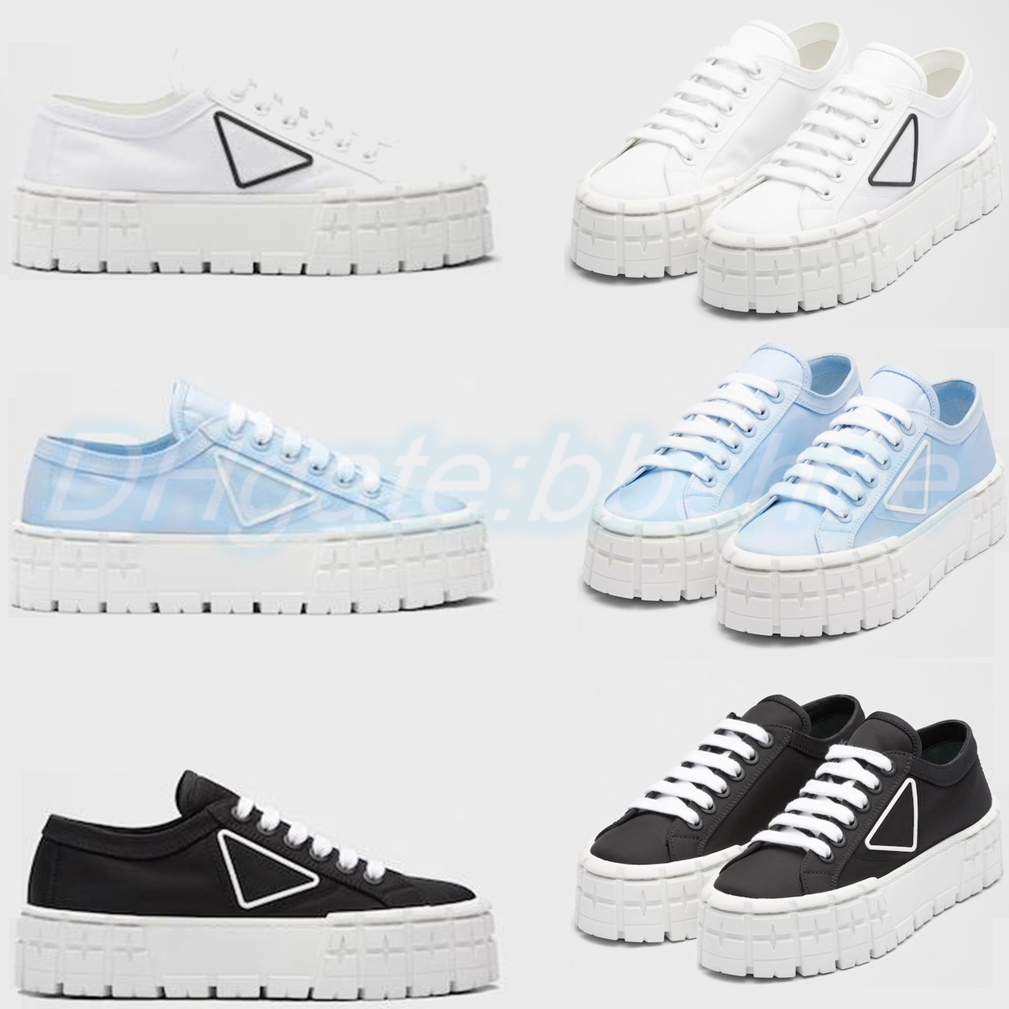 

Platform White Black man designer woman Luxury Chaussures de Espadrilles Double Wheel gabardine sneakers canvas platform sandal slide shoe comfort flat slipper, #3 khaki