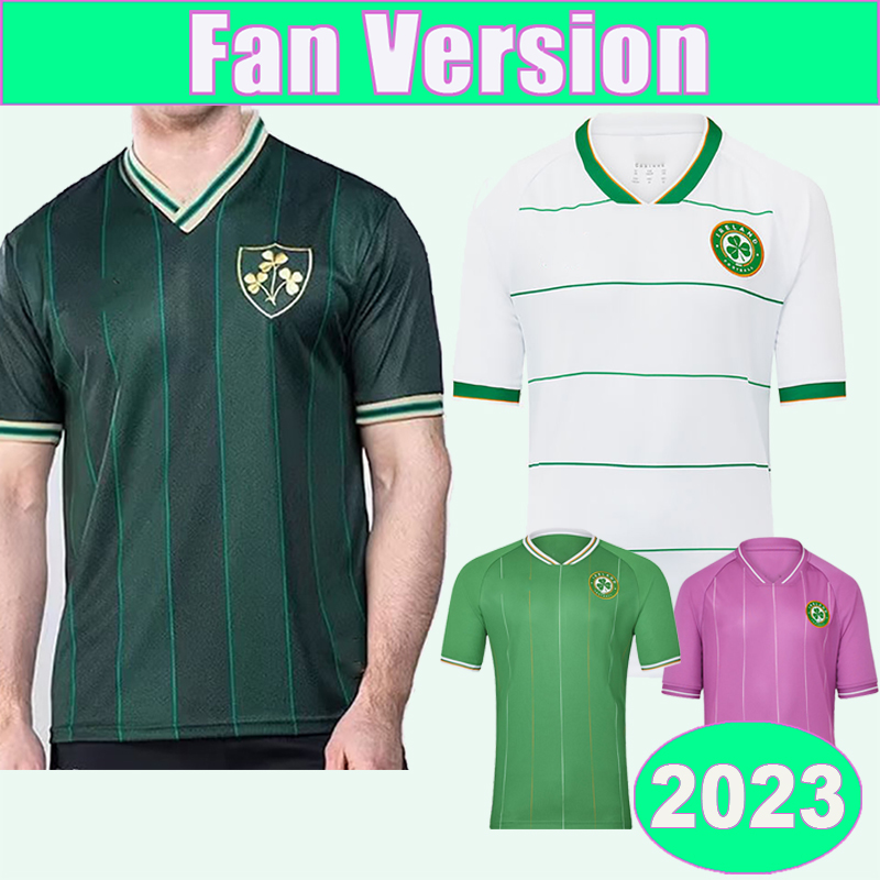 

2023 Ireland National Team Mens Soccer Jerseys 150TH Anniversary Special DUFFY McCLEAN DOHERTY BRADY KEANE Home Away Goalkeeper Football Shirts Uniforms, Qm3455 2023 classic version