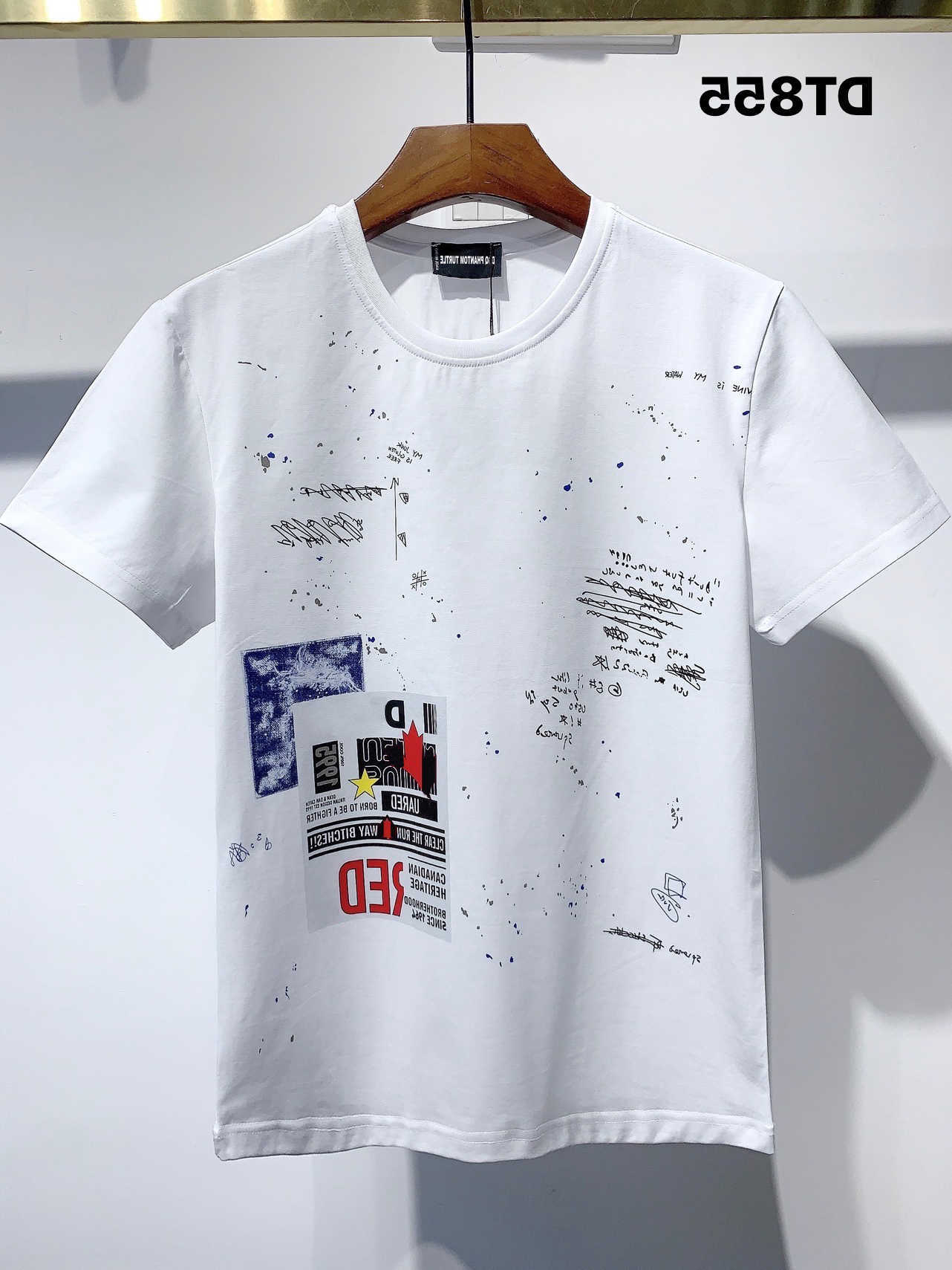 

DSQ PHANTOM TURTLE Men's T-Shirts 2023 New Mens Designer T shirt Italy fashion Tshirts Summer T-shirt Male Soft and Comfortable 100% Cotton Tops 1184, 01