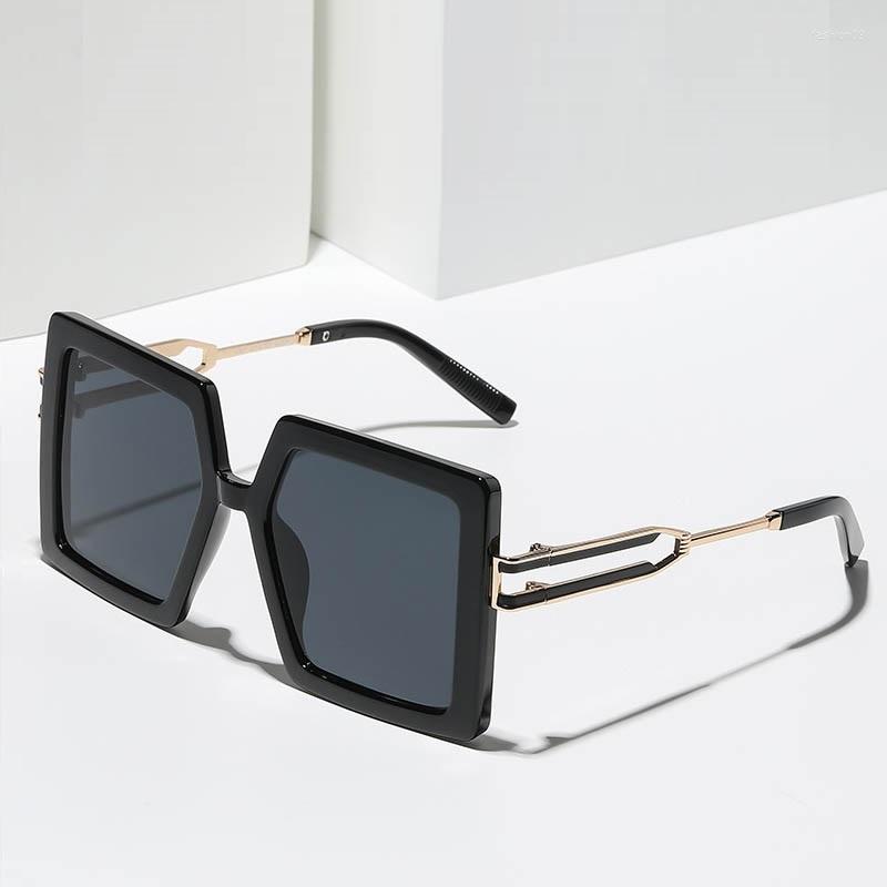 Sunglasses Unique Oversizd Square Women Modern Design Fashion Retro Women&#039;s Sun Glasses Candy Frame Shades Men Zonnebril Dames-image-861534979