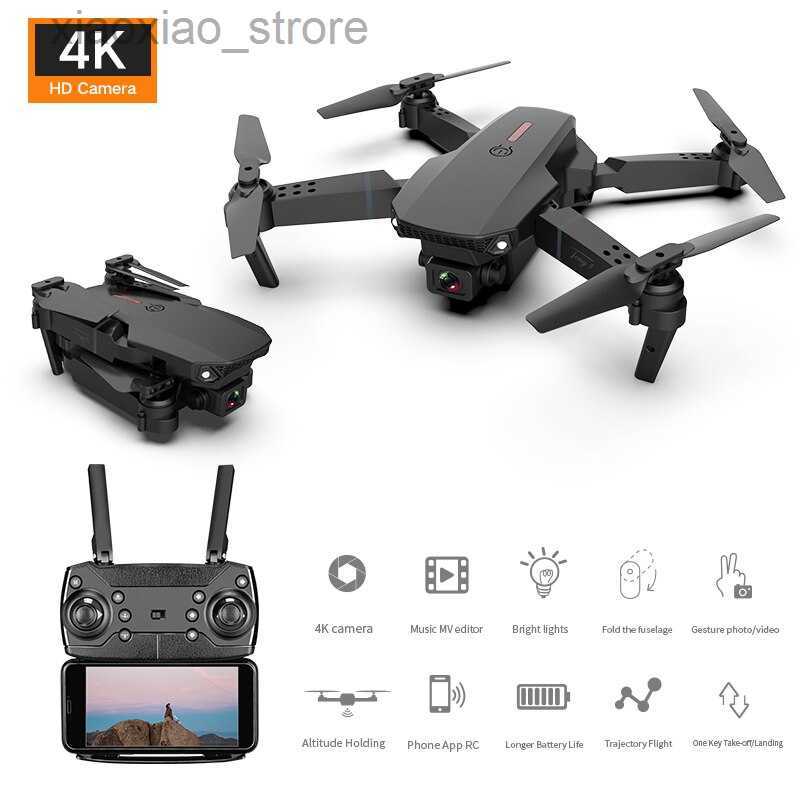 

Drones 2023 New WIFI FPV Drone Camera 4K 1080P Height Hold RC Foldable Quadcopter Drones Kid Gift Toys Dron Mini Drone Dual Camera