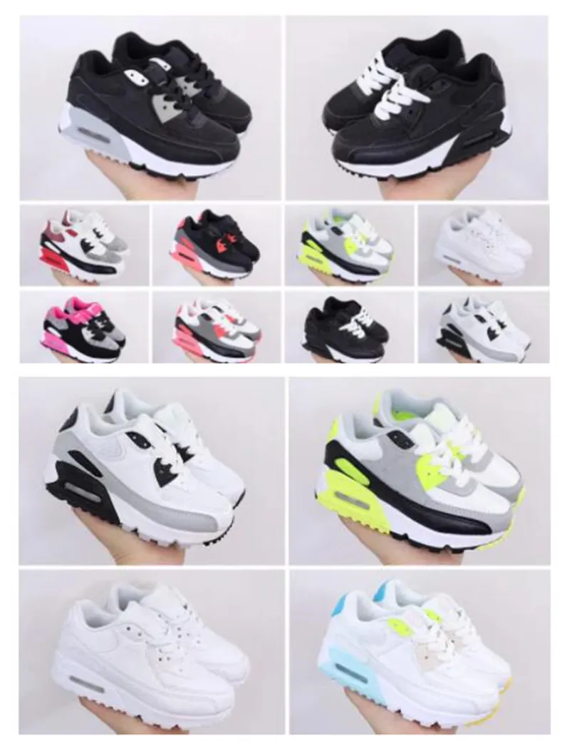 

2023 Kids airmaxs Running Shoes Athletic Max Sneakers 90 Children Sports Youth Baby Trainers Infant Girls and Boys Outdoor For Gift Size 26-