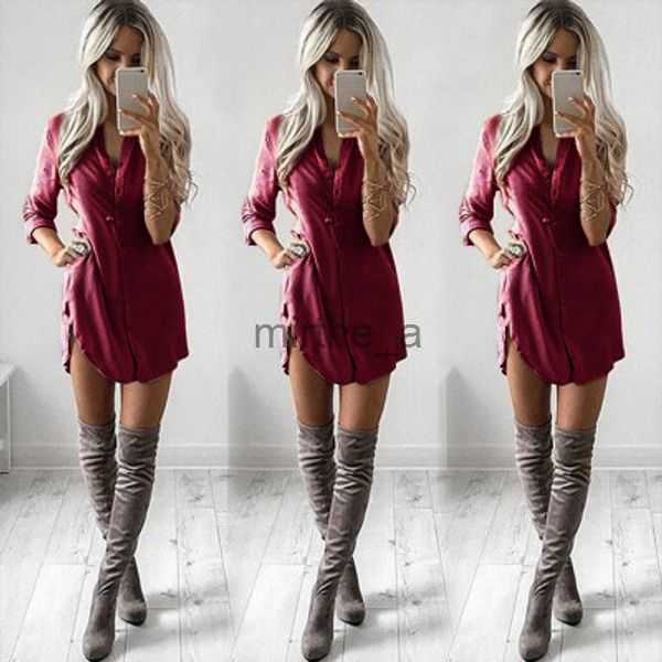 

Women' Blouses Shirts Casual t Shirt Long Sleeved v Neck Body Women Loose Fashion Tops Cotton Formal Khaki Black ClothingU035