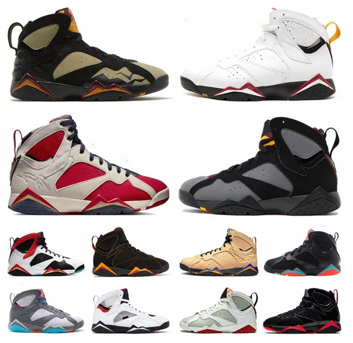 

Jumpman 7 7s Women Men Basketball Shoes Black Olive Cardinal Citrus Afrobeats Flint New Sheriff In Town Pure Money French Blue Golden Moment Mens Sports Sneakers, 12