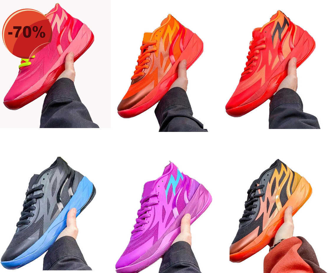 

Ball LaMelo MB.02 Basketball Shoes 2023 Signature kingcaps local online store training Sneakers trainers for gym, Black fire orange