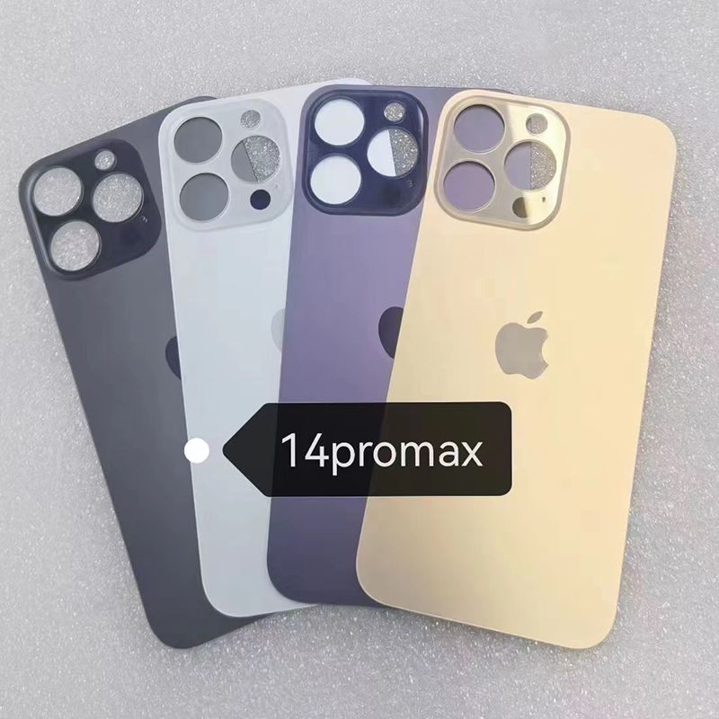 

Cell Phone iPhone Rear Housings for Apple iPhone 11 12 13 nimi 14 plus Pro MAX battery glass housing replacement back cover big hole camera With Apple Logo stickers