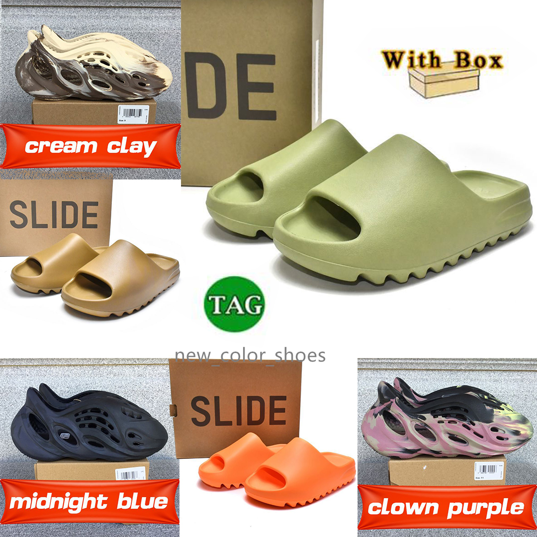 

yeezzy Mens Slippers Onyx Foam yeezzys Runners Slides Sandals Bone Pure Soot Earth Brown Slipper Foam Runner Cream Grey Mist Ochre Sand Slide Beach Women Girl Sandal, 21