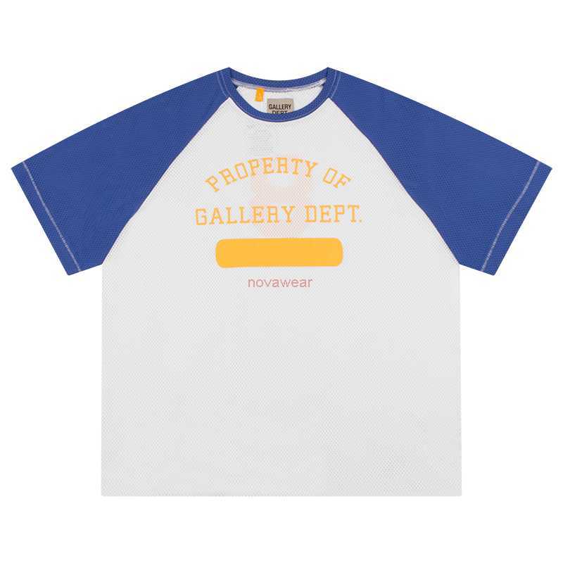 

Fashion Designer Clothing Tees Rock Tshirt Galleryes Depts. 23ss Slogan Number 8 English Letter Mesh Jersey Men's Women's Short Sleeve T-shirt Hip hop TShirts Tops, White