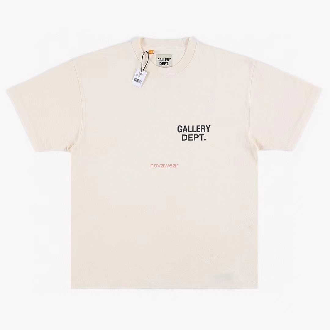 

Fashion Designer Clothing Tees Rock Tshirt Galleryes Depts. 23ss hollywoods Limited Letter Printing Wash Men's Women's Short Sleeve T-shirt Streetwear Hip hop TShirts, Creamy-white