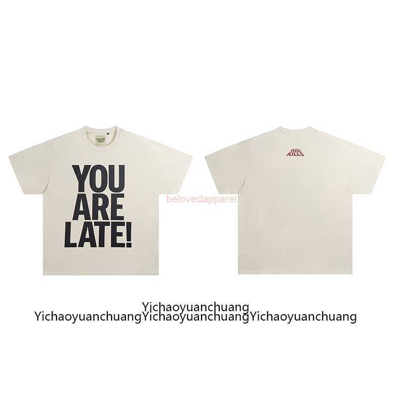 

Fashion Designer Clothing Fog Men's Fashion Galleryes Depts Tees Tshirt Dark Vtg Distressed Print High Street Loose T-shirt Casual Streetwear Sportswear, Rice apricot color