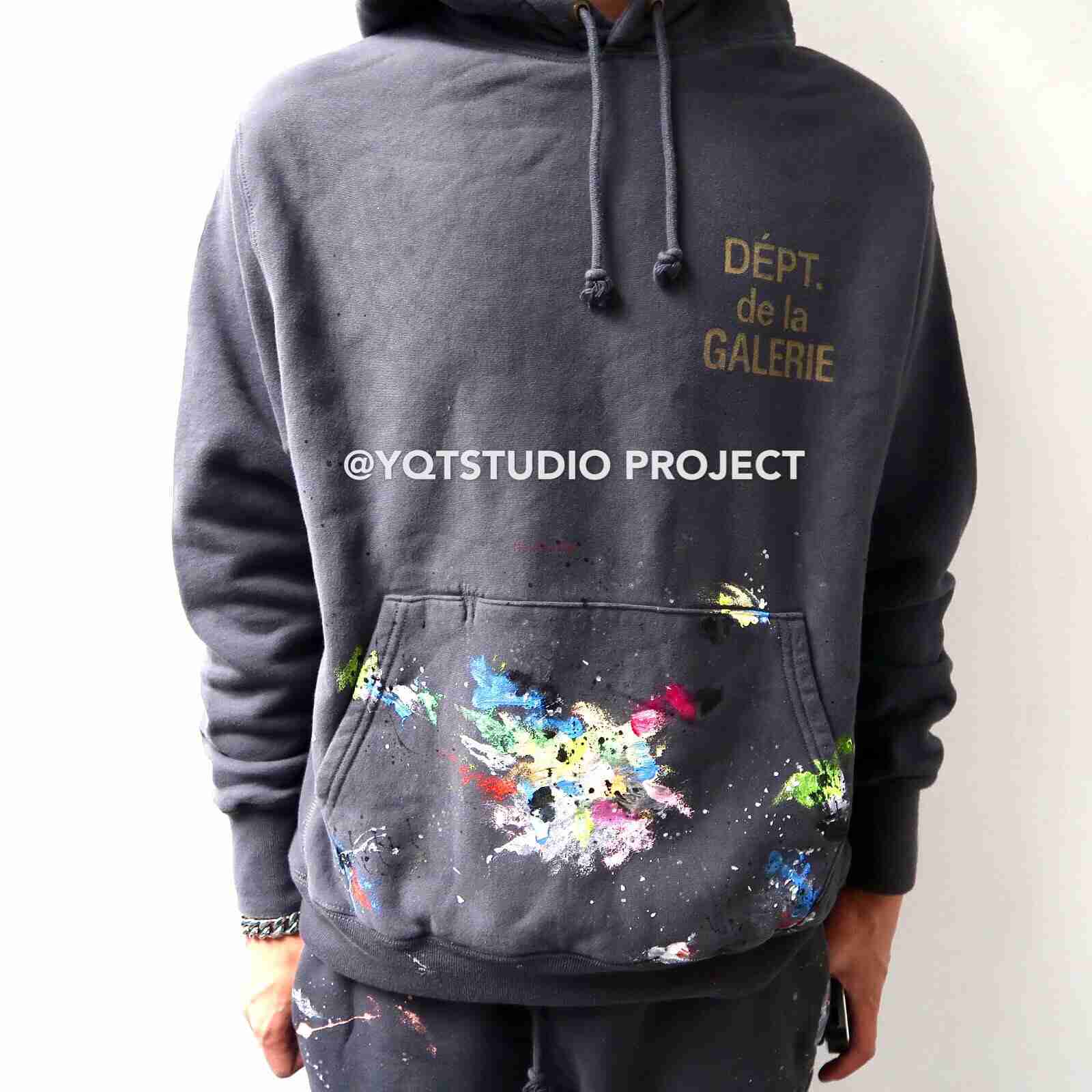

Designer Clothing Hoodies Fashion Streetwear Galleryes Depts AutumnWinter Splash Ink Hoodie Suit Casual Loose Plush Sweater Rock Sweatshirts Hip hop Sportswear, Shipping fee