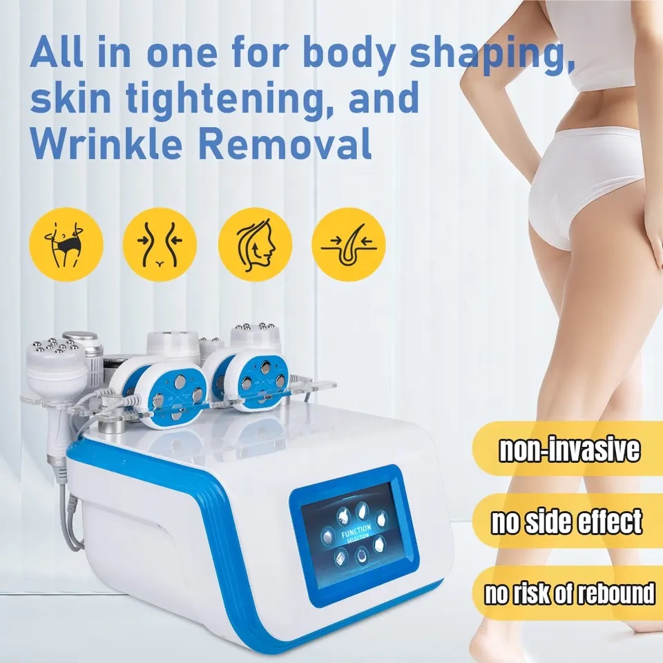 

Ultrasonic cavitation frequency lipo slimming machine vacuum RF skin tighten beauty equipment For Body Shape