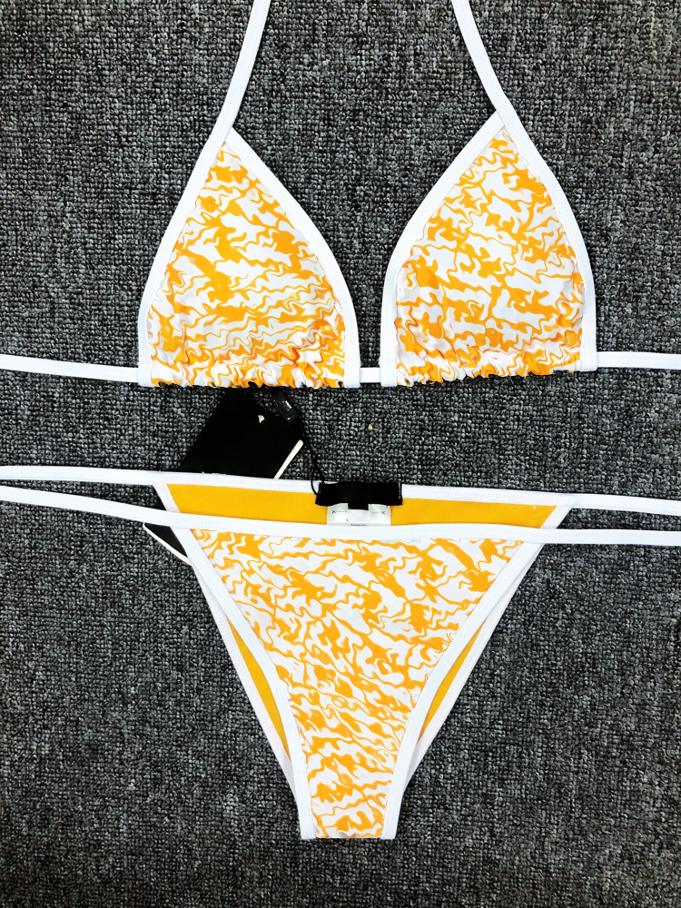 

Top Two Piece Swimsuit Swim wear Sexy Women's Tie Side Triangle Bikini Summer Solid Bathing Suit Beachwear Bikini Set