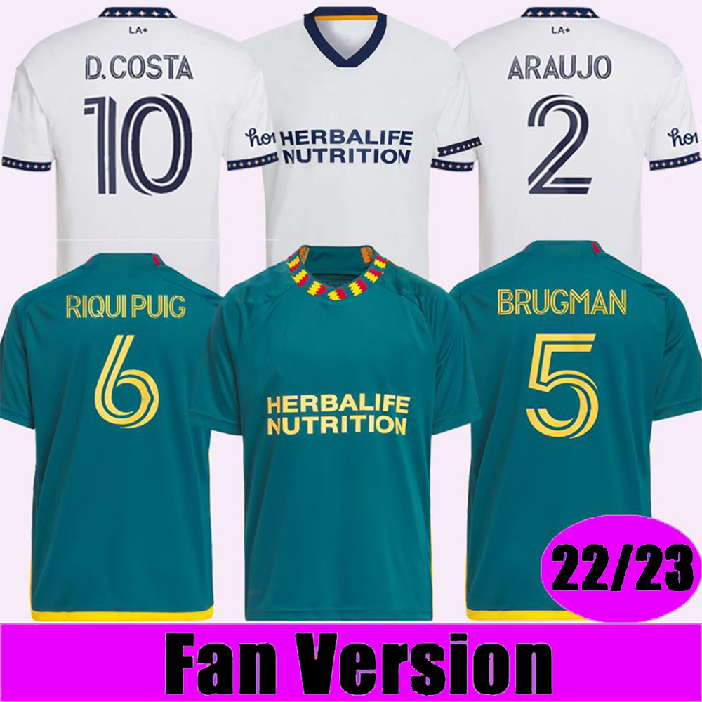 

2023 LA Galaxy Chicharito Mens Jerseys 22 23 D. Costa Araujo Cabral Joveljic Home White White Football Shirt Uniformes De Manga Corta, 22 23 home
