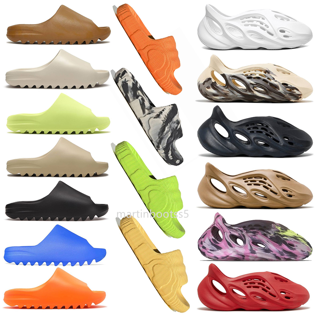 

Designer Yeezzys Slippers Men Woman slider Foam Runner Vermillion Mineral Slide Slipper Ochre Bone Resin Clog Desert Ararat runr slides shoe Blue Yeezy Sandals 48, 28