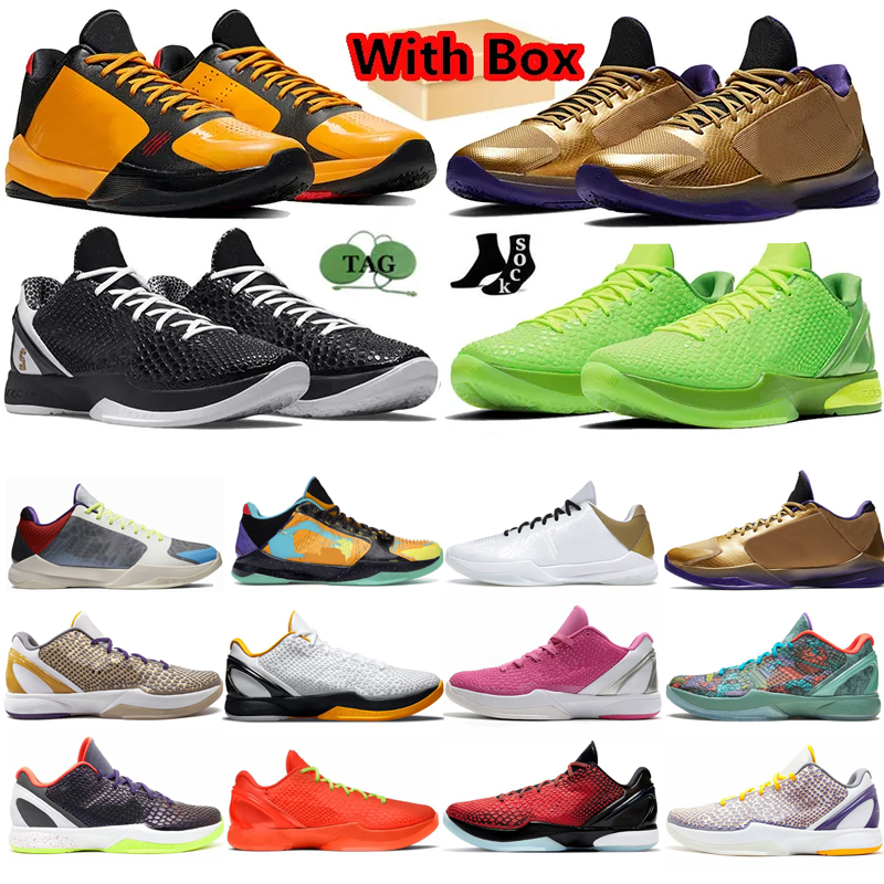 

kobe Mamba 6 Basketball Shoes Men Protro Mambacita Hall of Fame Del Sol All-Star Alternate Bruce Lee Lakers Metallic Gold Sports Outdoor Sneakers, 22