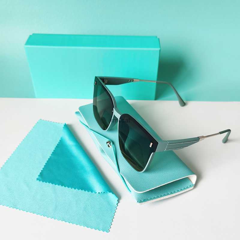 

Tiffs Sunglasses American 2023 Network Red Blue Polarized Mirror Women's Fashion Big Face Slim Eyeglasses New TrendUPRE