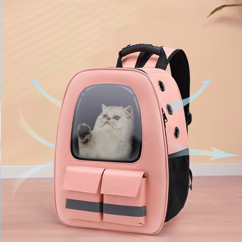 

Houses Pet Bag Portable Backpack Dog Cat Breathable Safety Reflective Strip Pet Bag Travel Accessories Pet Supplies
