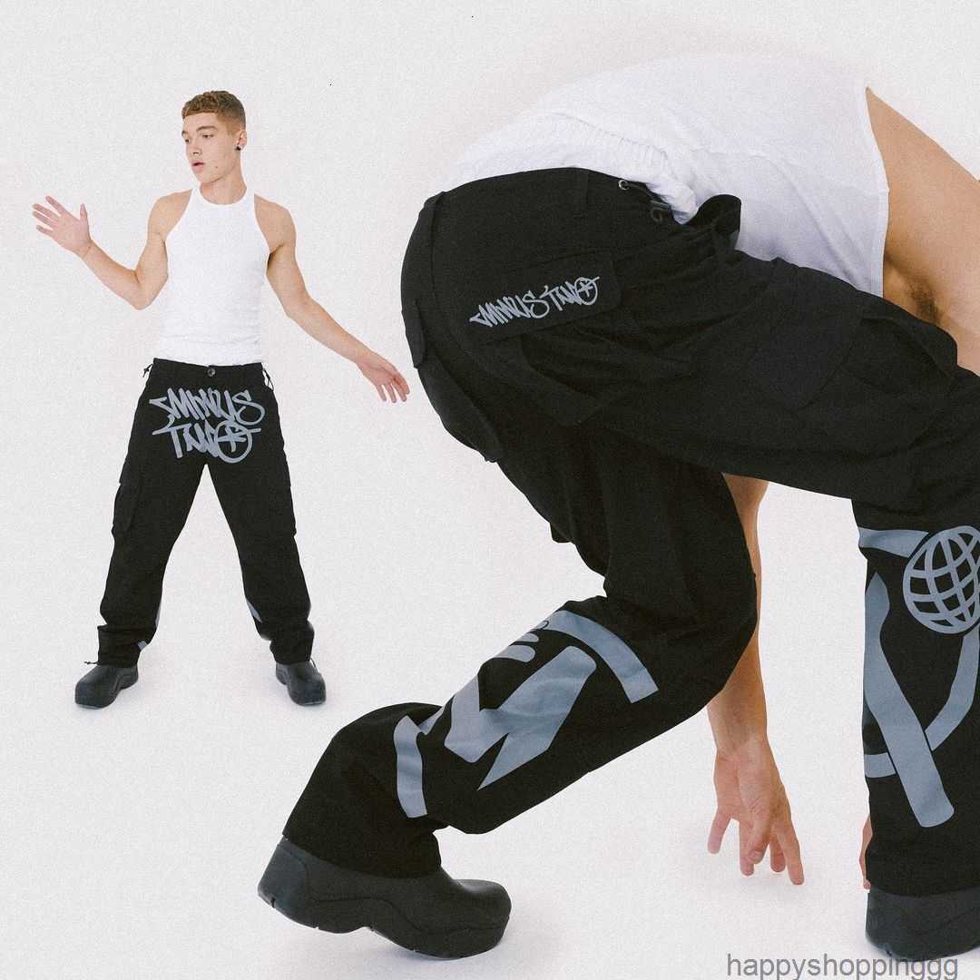 

Mens Pants Y2K Cargo Pant Minus Two Overalls Workwear Fashion Harajuku Casual Loose Punk Rock Wide Leg Baggy Trouser Streetwear 230323, Aa5