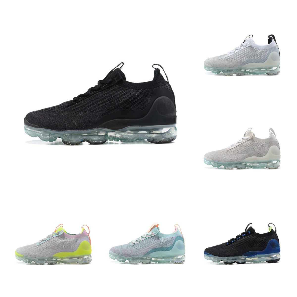 

2023 Air Vapores Max Fly Knit Running Shoes Mens Women FK Black Anthracite Obsidian Armory Blue Wolf Grey Oreo Volt Neon Armoury Triple White Metallic Silver Sneakers, Contact the seller for shoe size