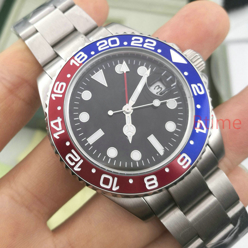 

Luxury GMT 2813 mens watch designer watches high quality Fashion Ceramic Bezel Automatic Movement New Mechanical SS for men Wristwatches aaa gold watchs clock, Original box