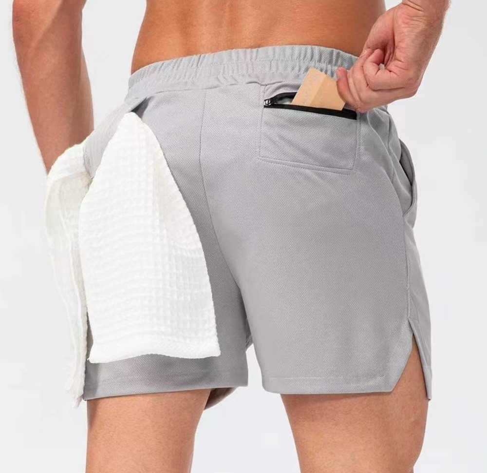 

lulu shorts Men Yoga Shorts Mens Camos Breathable Gym pants withs towel buckle Loose casual running Short lemon lemens