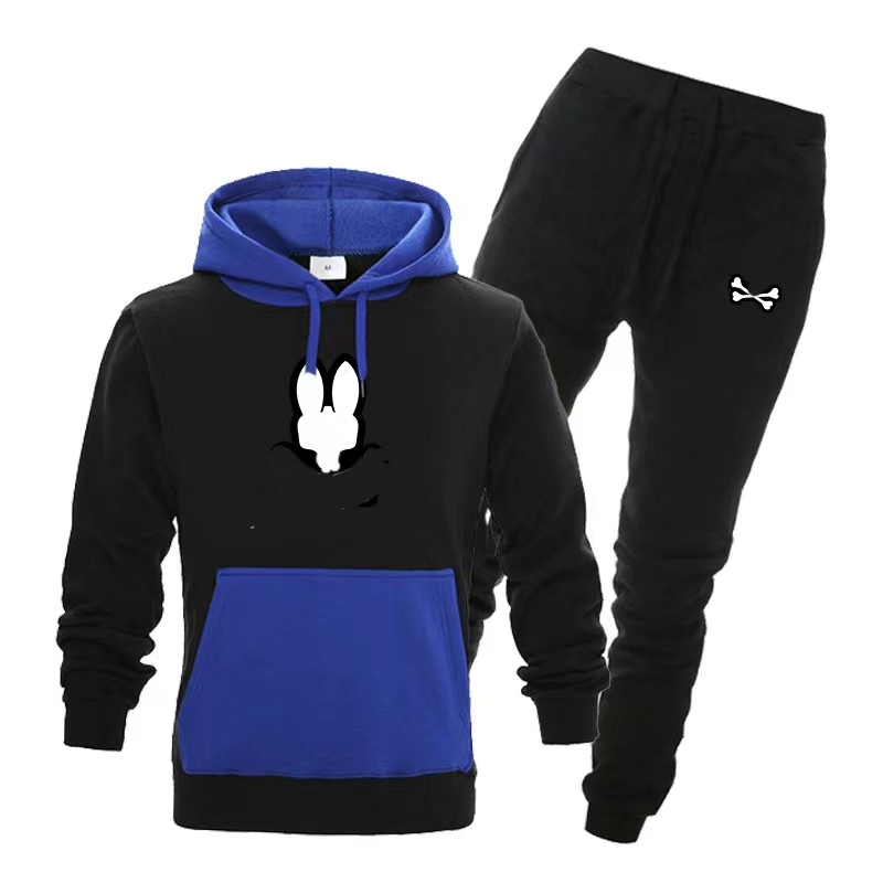 Mens Tracksuits Men tracksuit Spring Sets Hoodie Pants jacket Casual Solid Color designer Tracksuits Set letter Splicing Printing SweatSuit animal p