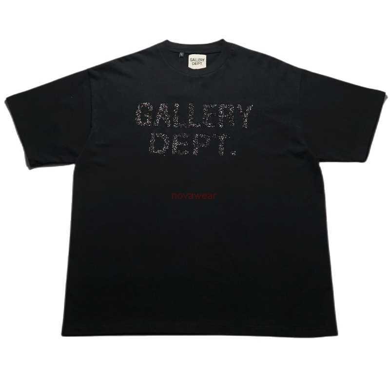

Fashion Designer Clothing Tees Rock Tshirt Galleryes Depts Chest Black Shine Pink Print Logo Crew Neck Loose Tee Trend Streetwear Hip hop TShirts for sale