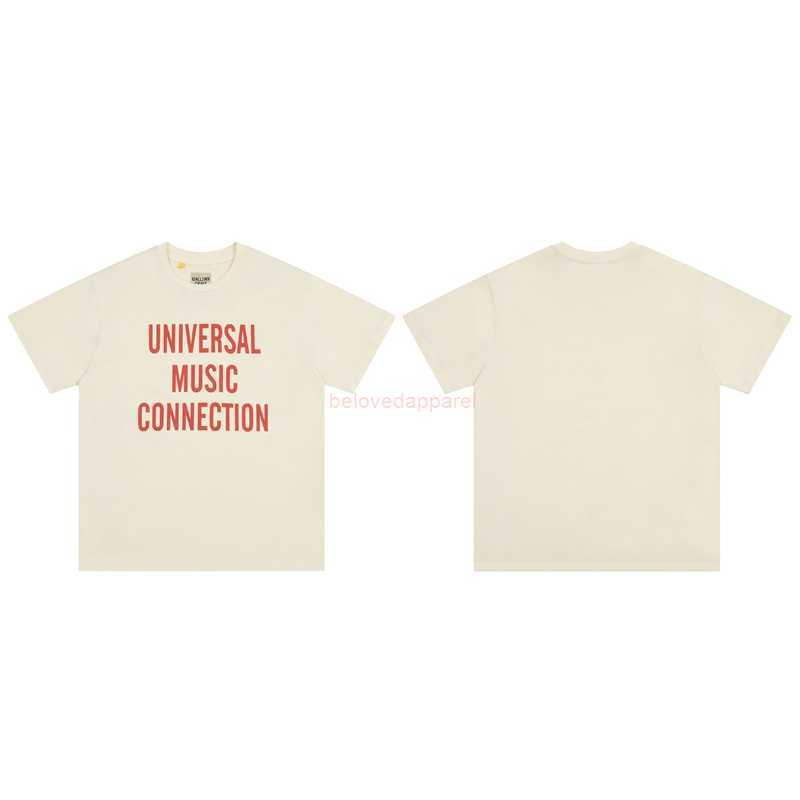 

Fashion Designer Clothing Galleryes Depts Tees Tshirt Letter Printing Tee Summer Loose Oversize Pure Cotton Short Sleeve T-shirt mens womens Hip hop Streetwear, Apricot