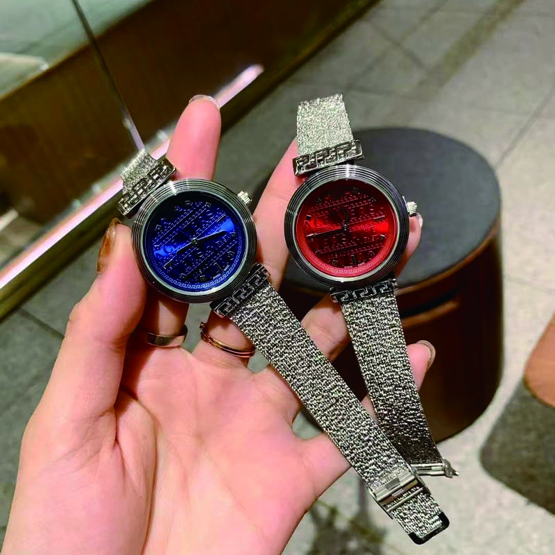 

Women's new luxury quartz watches casual two hands with diamonds multifunction luminous steel band brand watches, A00000000007