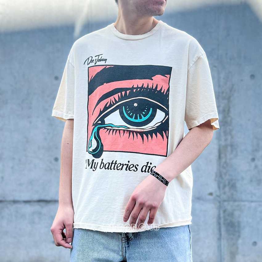 

Fashion Designer Clothing Tees Rock Tshirt Galleryes Depts 23ss Tearful Big Eyes Pink Stamped Letter Men's Women's Casual Cartoon Short Sleeve T-shirt Sportswear 23ss, Black