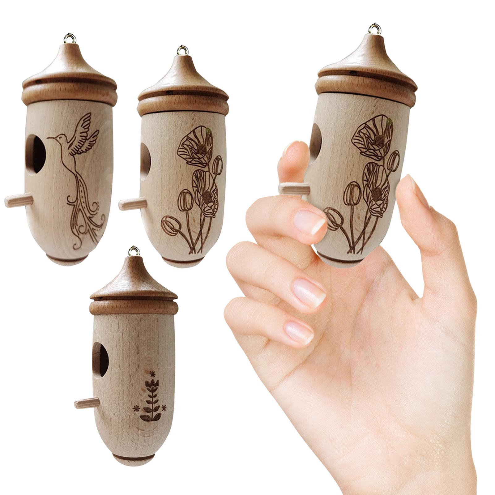 

Supplies Hummingbird House Wooden Wild Hummingbird House Natural Wooden Hummingbird House With Hollow Design For Yard Garden Window