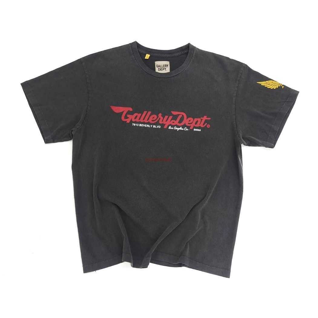 

Fashion Designer Clothing Tees Rock Tshirt Galleryes Depts Vintage New Wash Print Loose Short Sleeve T-shirt Men Women Casual Streetwear Vintage Hip hop, Wash black