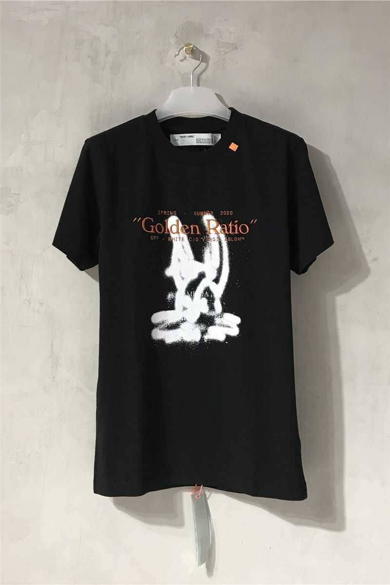 

Designer Fashion Clothing Tees Tshirts OFFs OW WHITE Street Fun Pattern Painted Bunny Embroidered Short Sleeve Couple T-shirt Streetwear for sale, Black